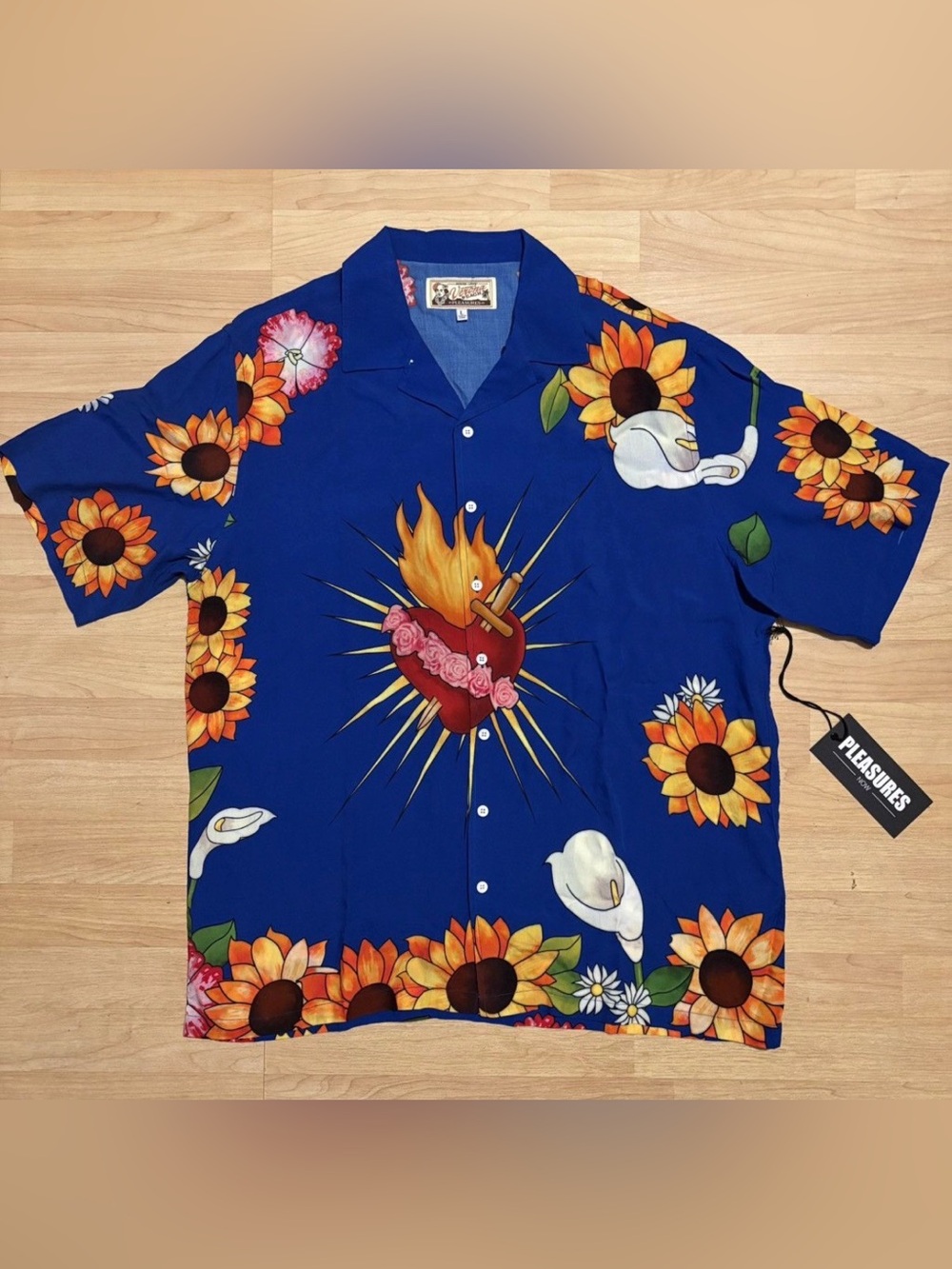 PLEASURES Gangster Romeo and Juliet Leonardo Dicaprio Sacred Heart Shirt